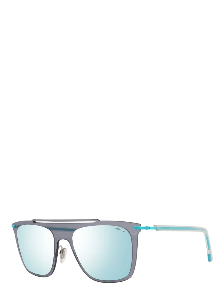 Blue Metal & Plastic Sunglasses