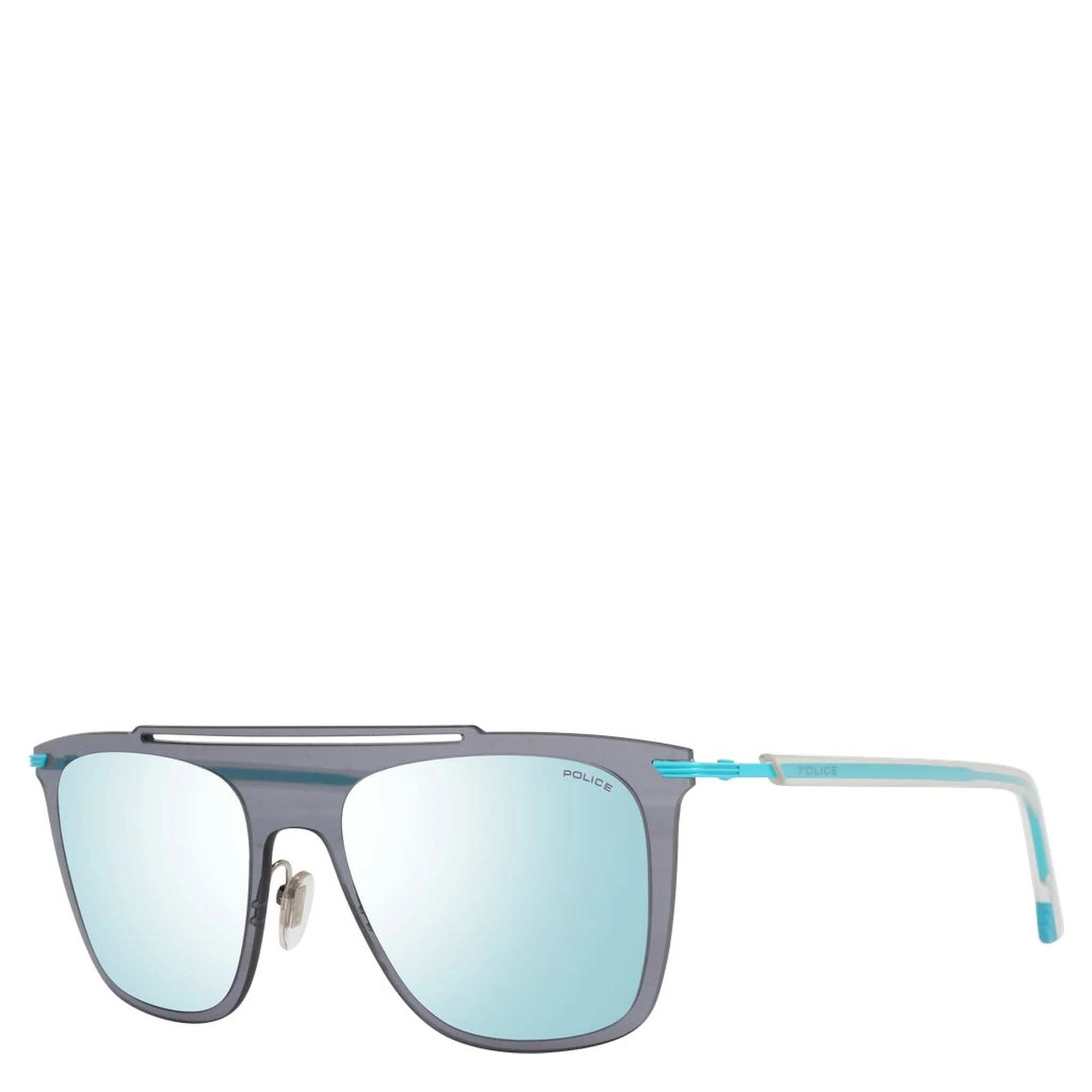 Blue Metal & Plastic Sunglasses