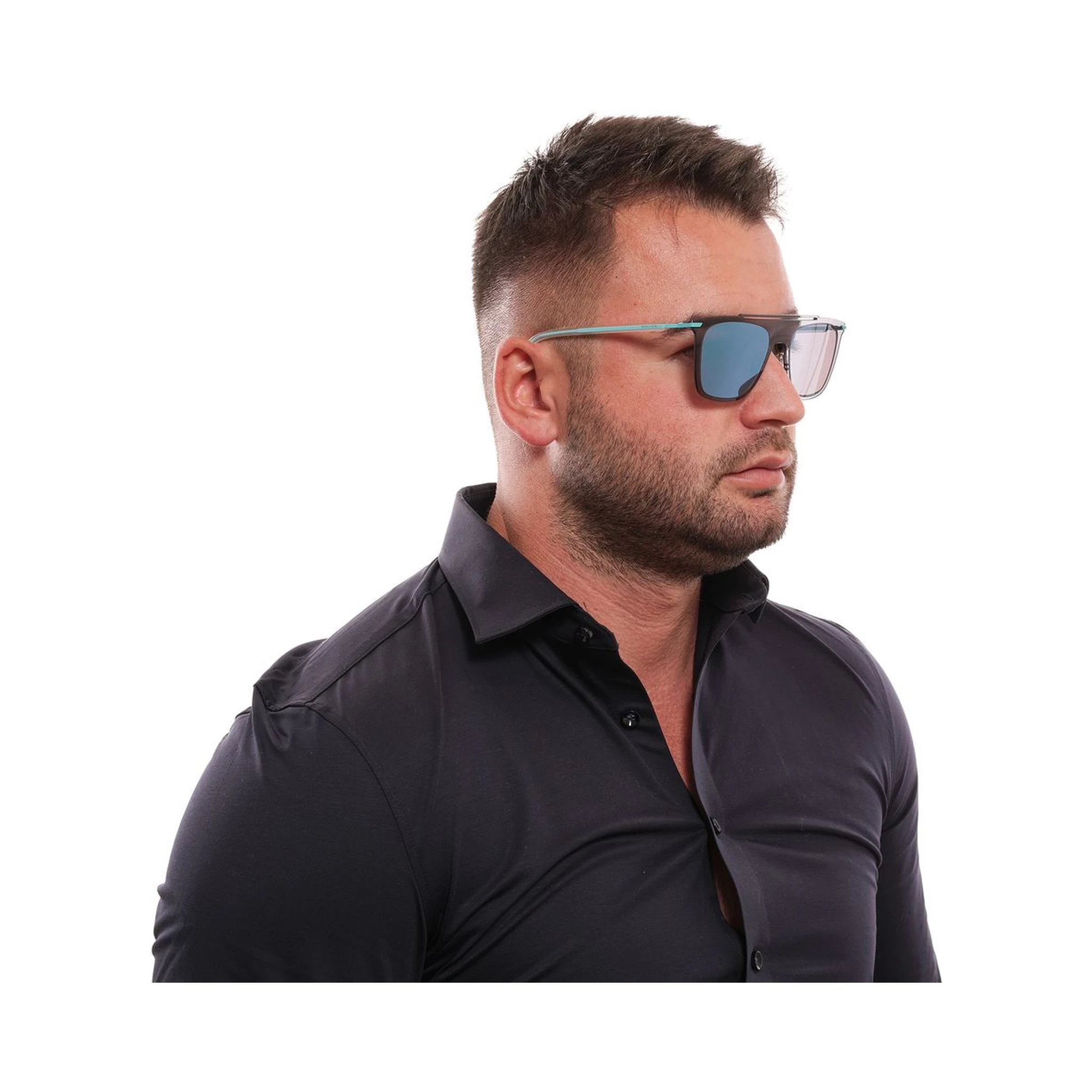 Blue Metal & Plastic Sunglasses