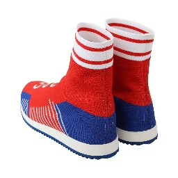 Blue Red Sorrento Logo Sneakers Socks Shoes