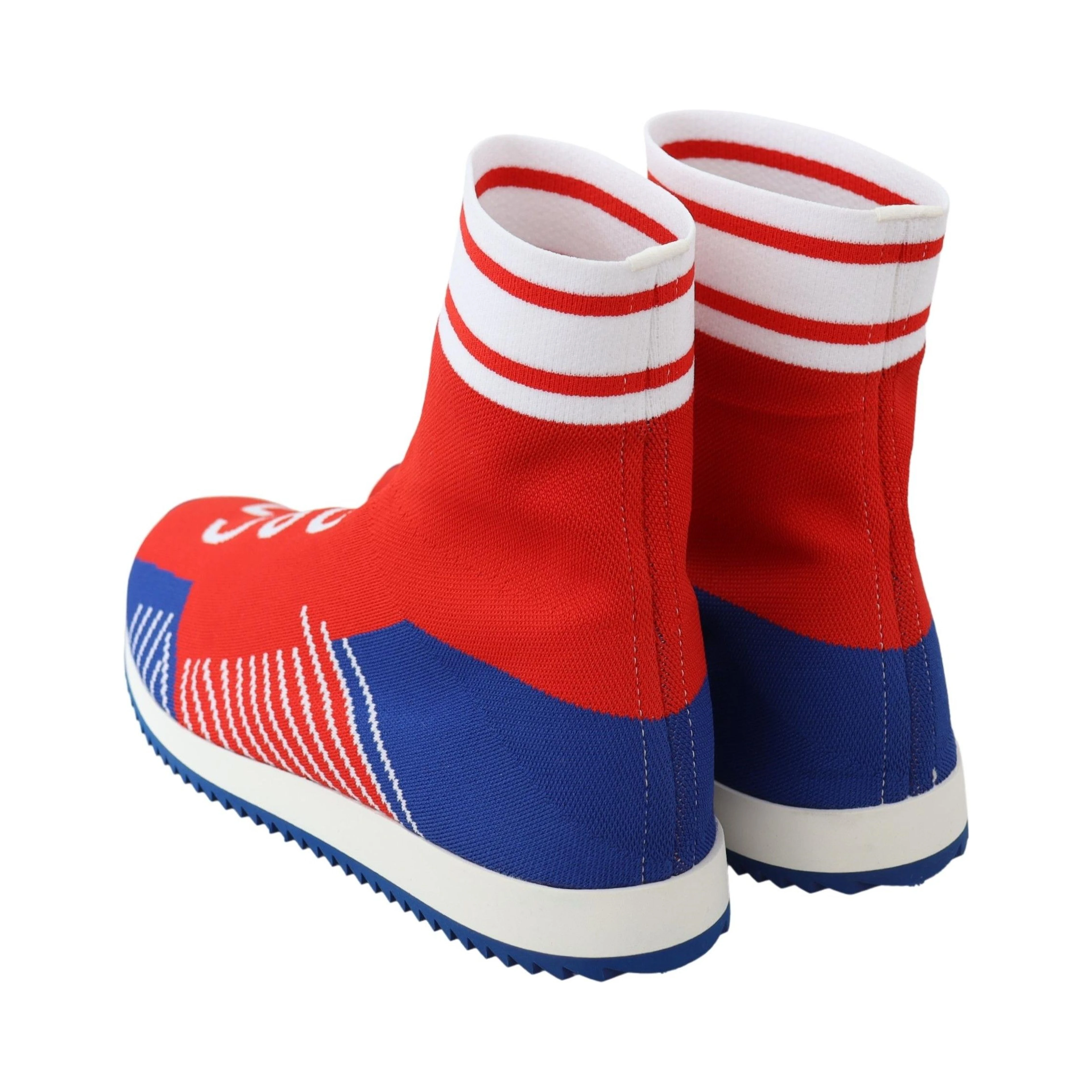 Blue Red Sorrento Logo Sneakers Socks Shoes