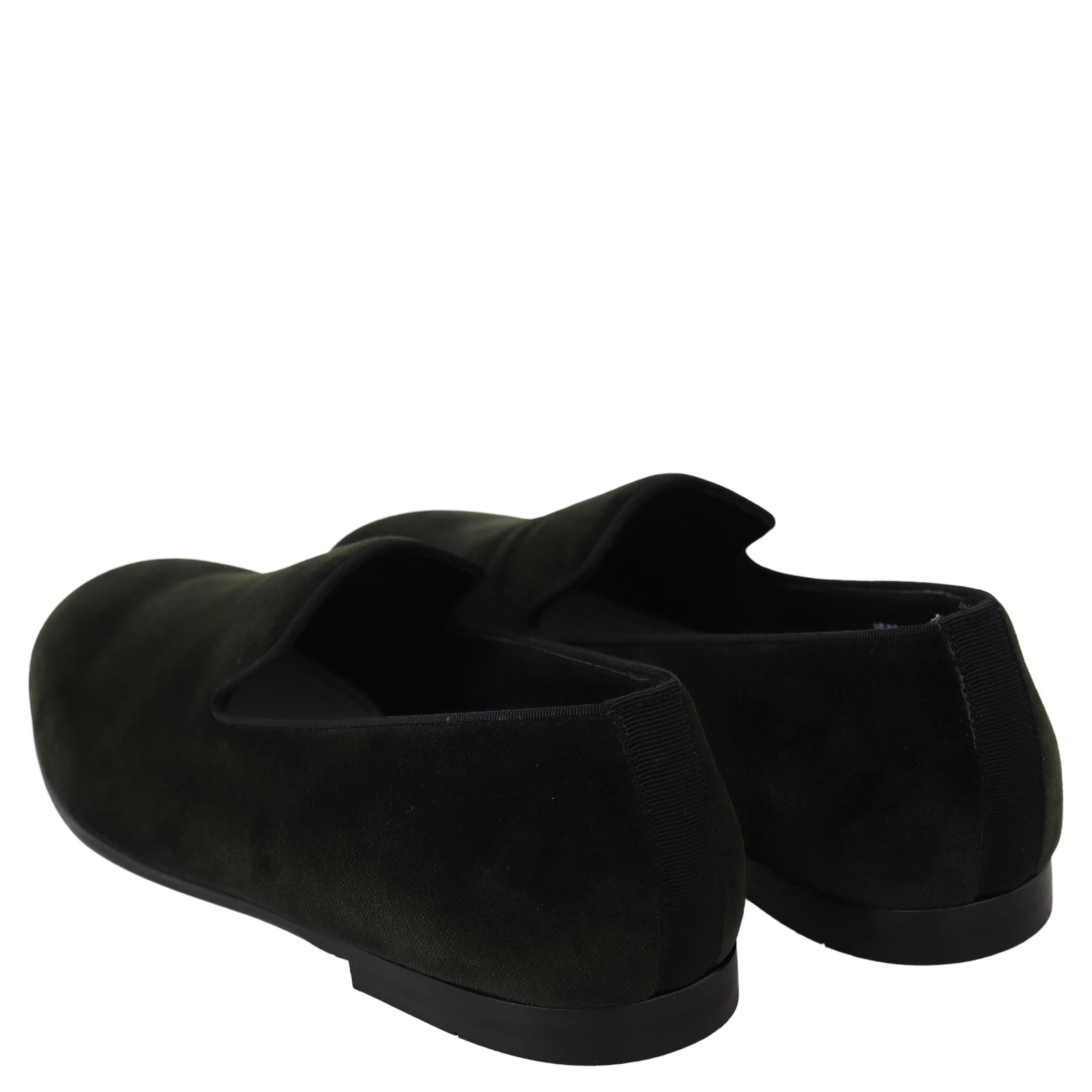 Green Velvet Slip On Mens Loafers Shoes