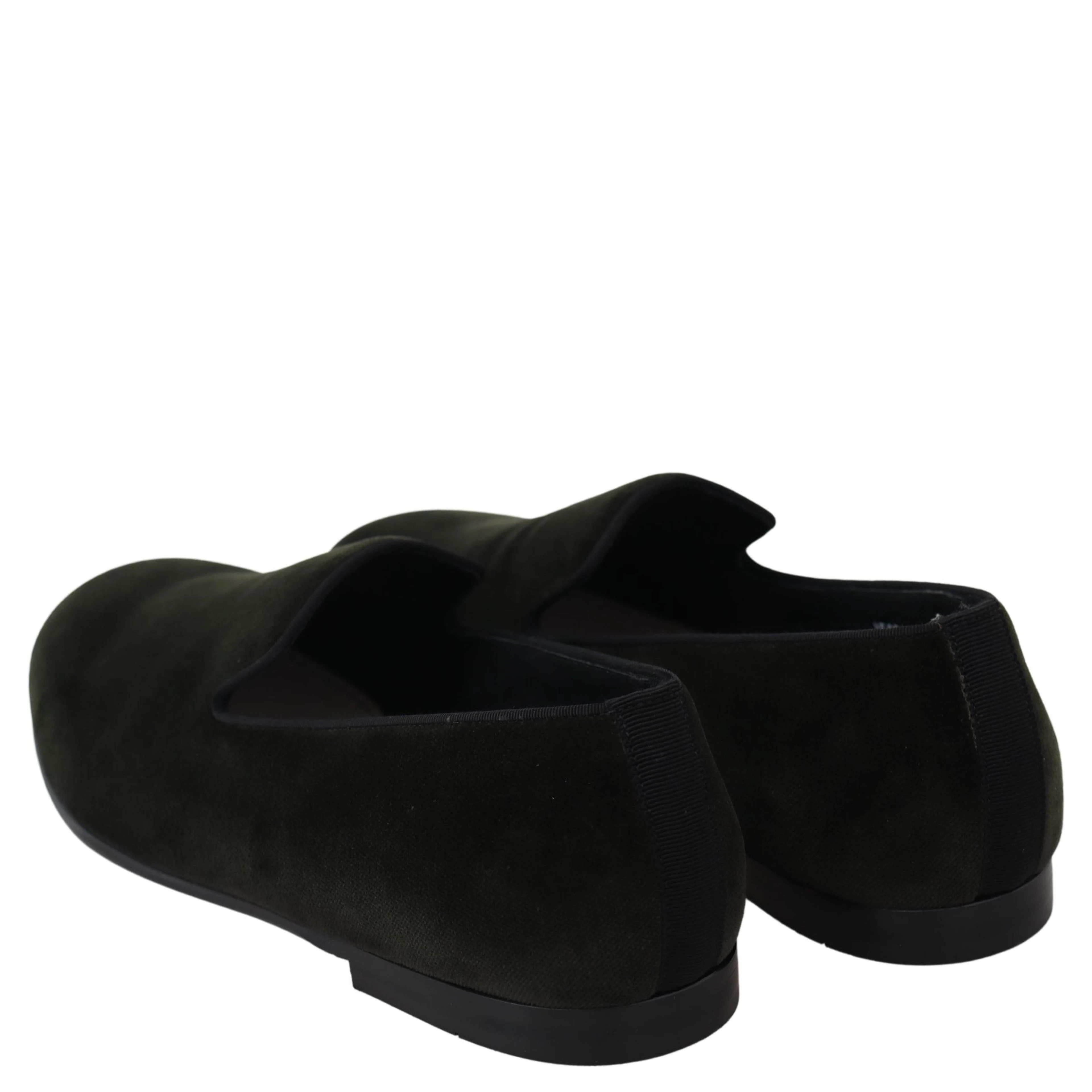 Green Velvet Slip On Mens Loafers Shoes