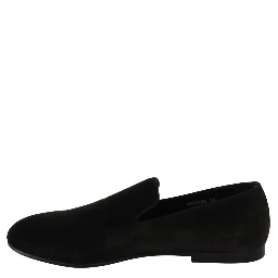 Green Velvet Slip On Mens Loafers Shoes