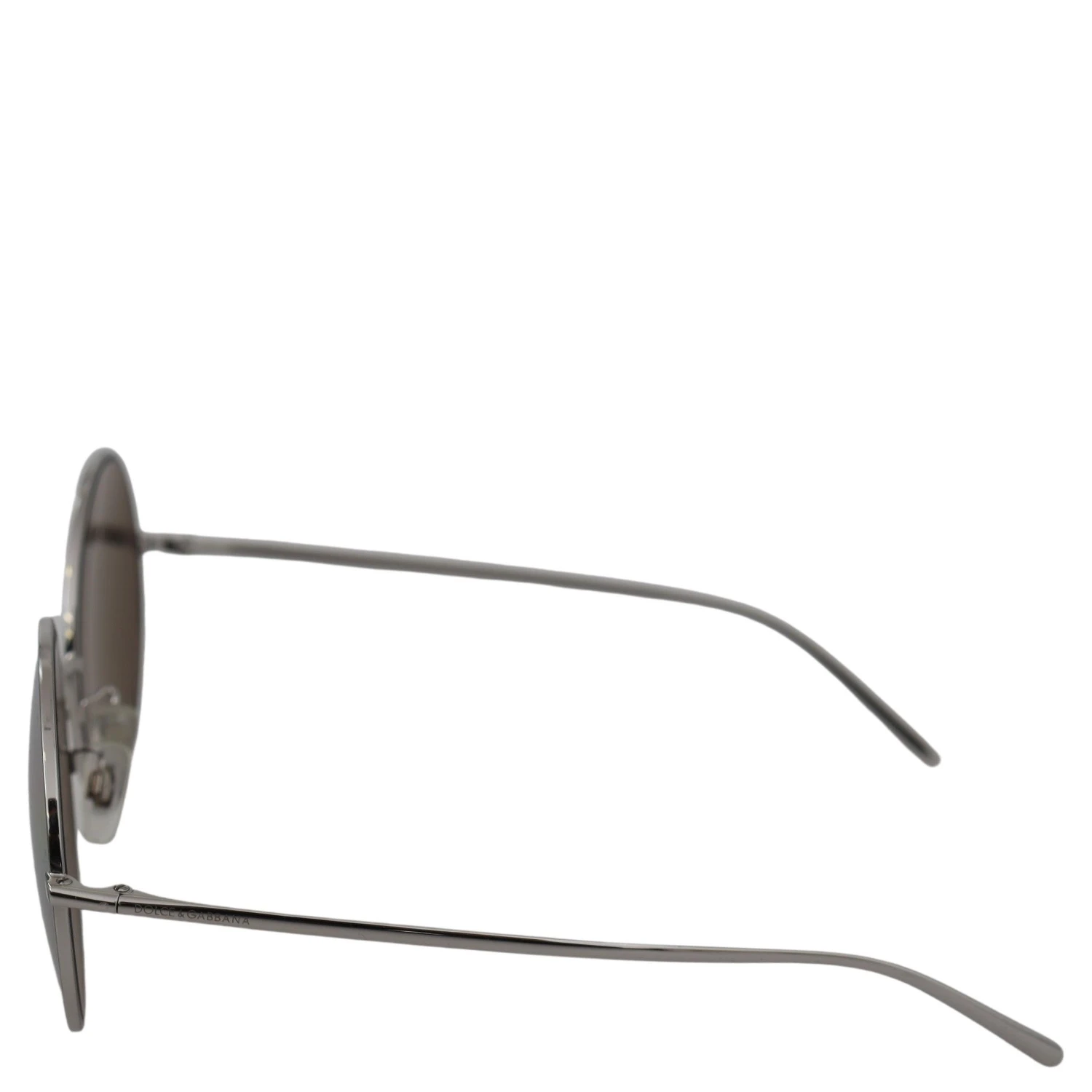 Silver Plated Round Gray Le nses Women Sunglasses