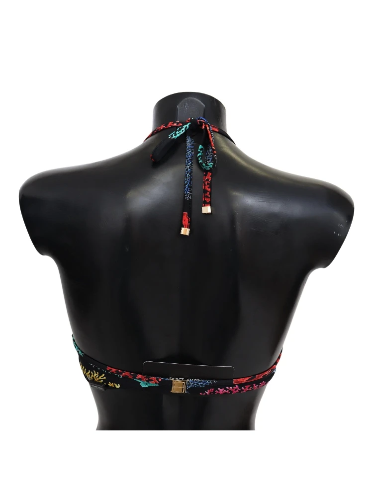 Black Corals Print Women Beachwear Bikini Tops alternative