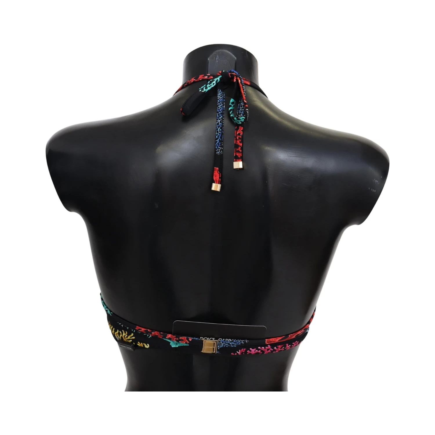 Black Corals Print Women Beachwear Bikini Tops