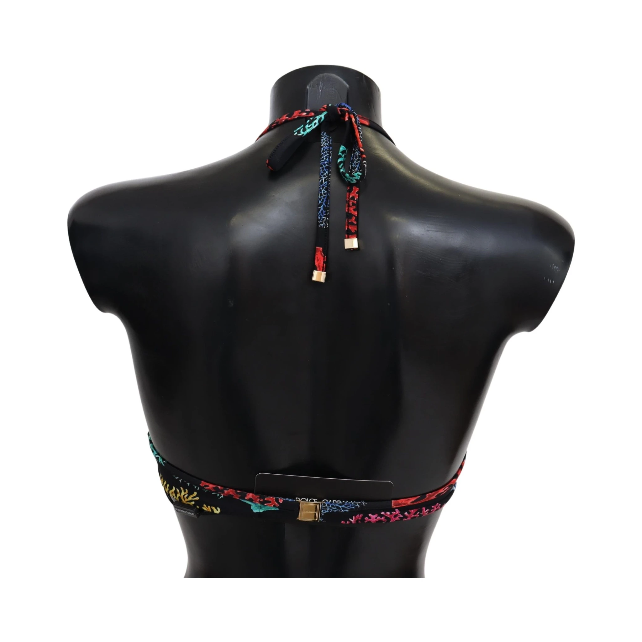 Black Corals Print Women Beachwear Bikini Tops