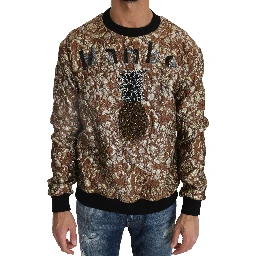 Multicolor MAMBO Jacquard Pineapple Pullover Sweater