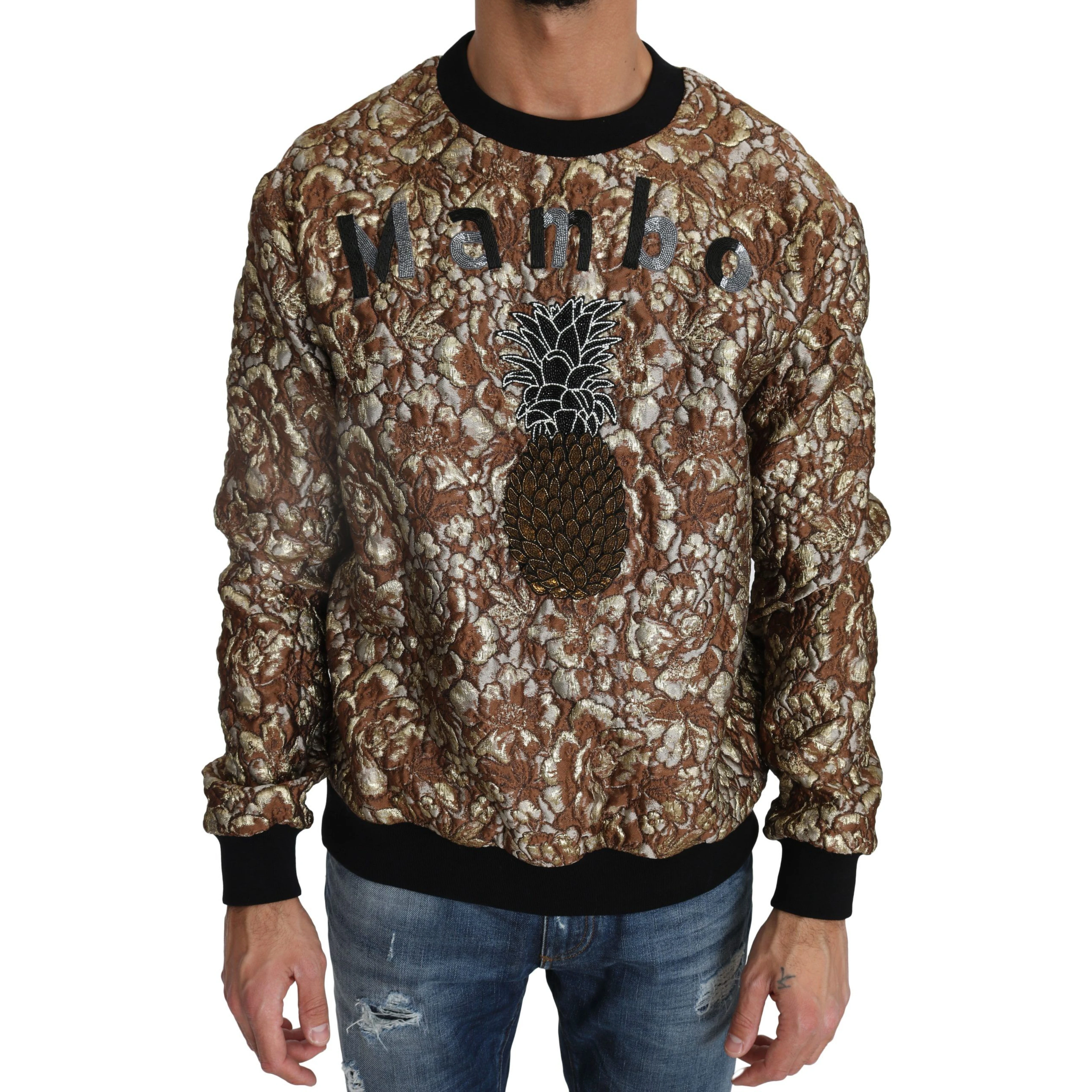 Multicolor MAMBO Jacquard Pineapple Pullover Sweater
