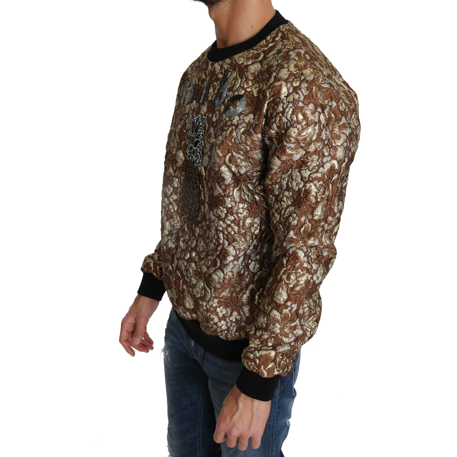 Multicolor MAMBO Jacquard Pineapple Pullover Sweater