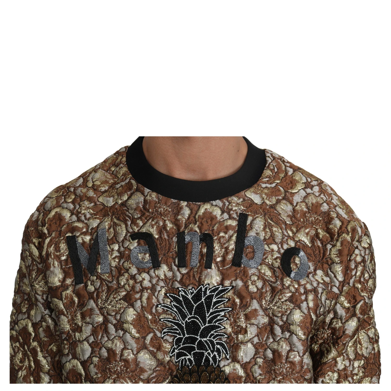 Multicolor MAMBO Jacquard Pineapple Pullover Sweater