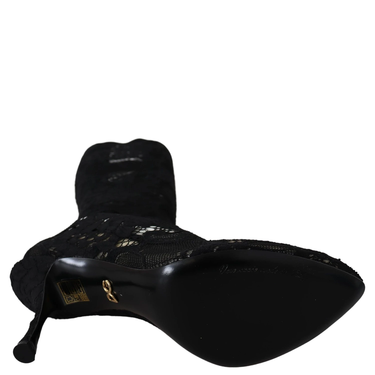 Black Taormina Lace Socks Boots Shoes Pumps