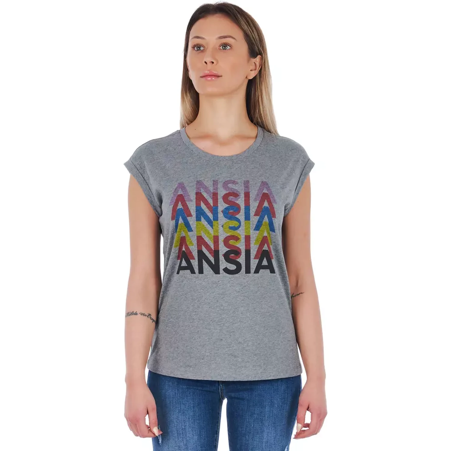 Gray Cotton T-Shirt