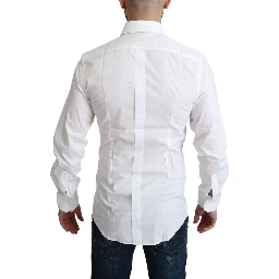 White Pure Cotton Men Dress Formal Shirt