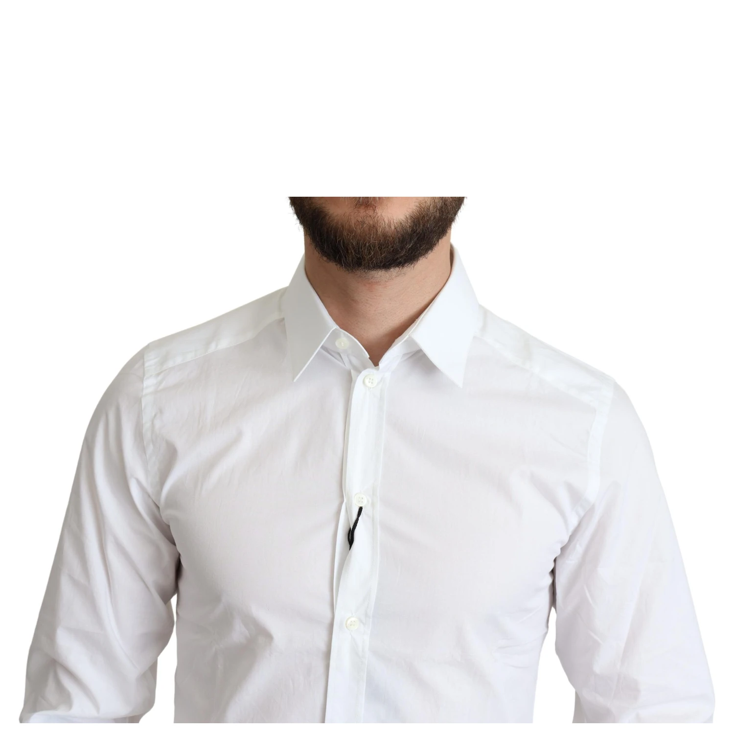 White Pure Cotton Men Dress Formal Shirt