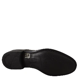 Black Leather Lace Up Mens Formal Derby Shoes