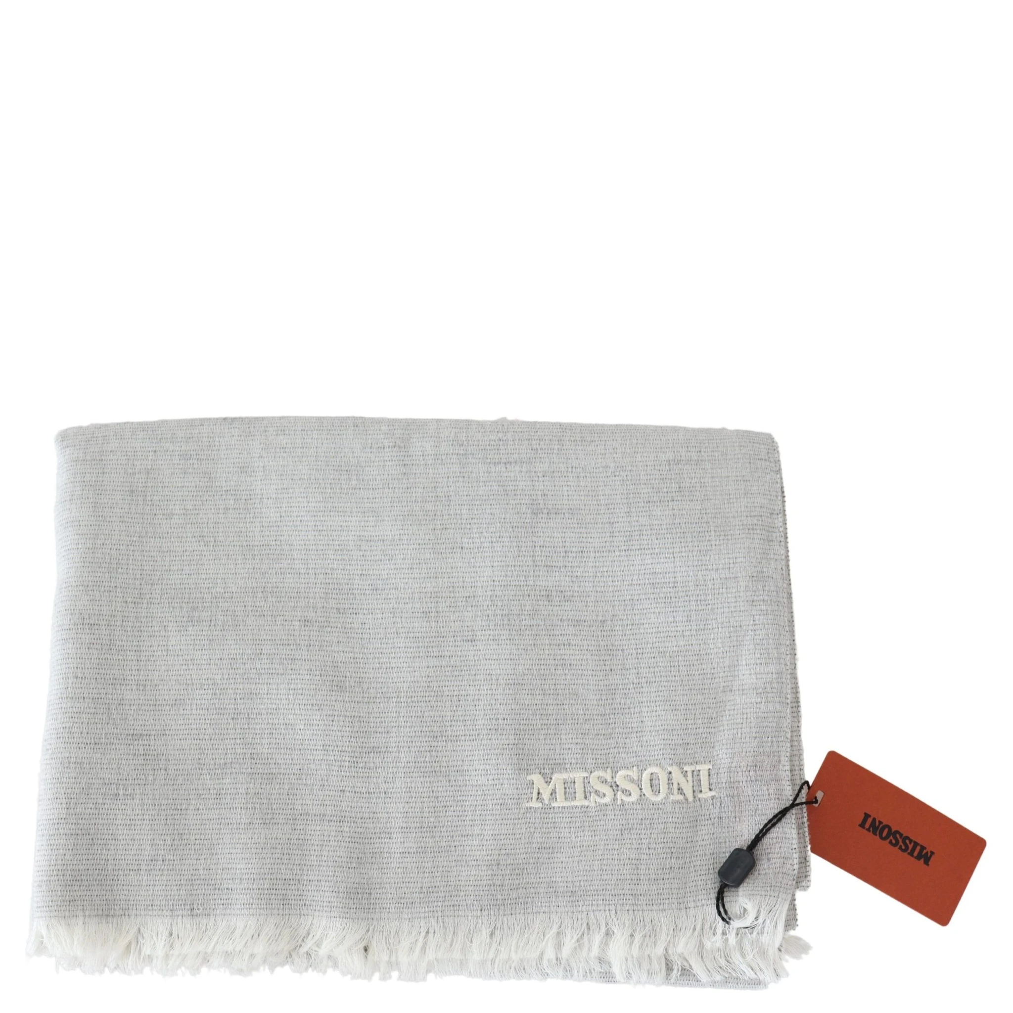 Gray Wool Knit Unisex Neck Wrap Scarf