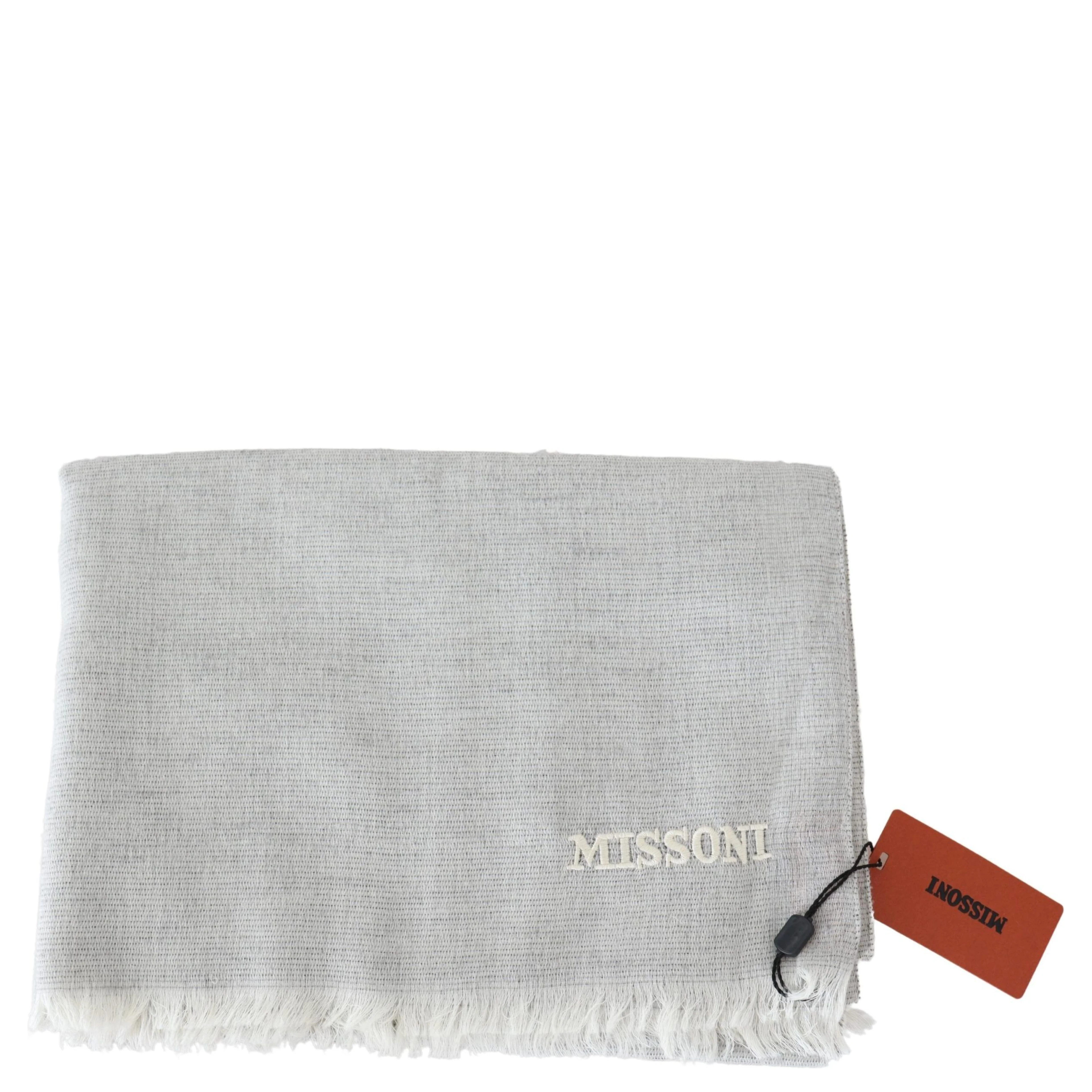 Gray Wool Knit Unisex Neck Wrap Scarf