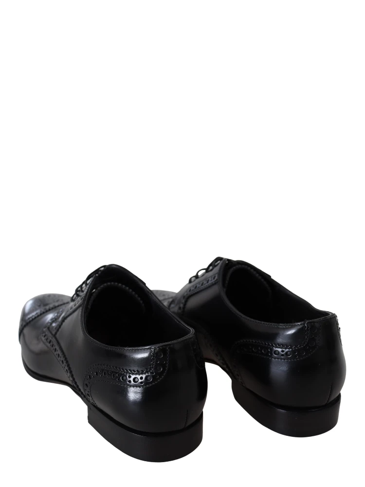 Black Leather Men Derby Formal Loafers Shoes alternative
