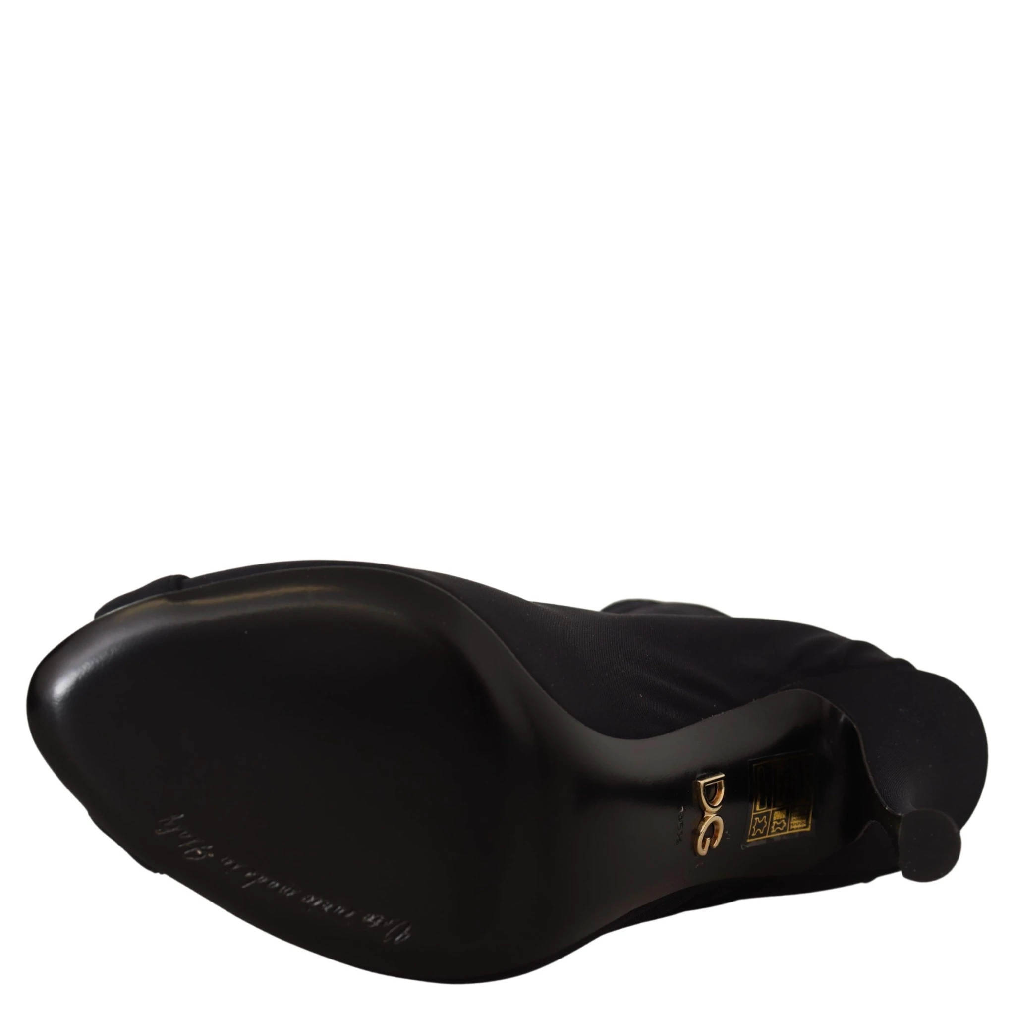 Black Stretch Short Ankle Boots Shoes