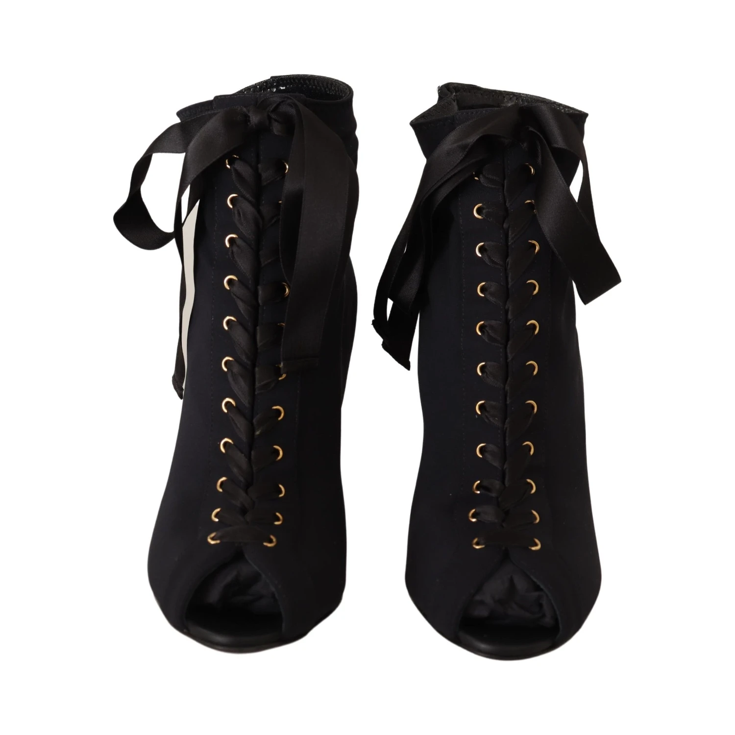 Black Stretch Short Ankle Boots Shoes