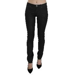 Black Low Waist Skinny Casual Denim Jeans