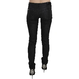 Black Low Waist Skinny Casual Denim Jeans