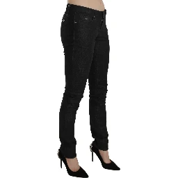 Black Low Waist Skinny Casual Denim Jeans