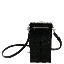 Black Crystal Plexiglass Cross Cigarette Case Holder