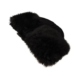 Black Cashmere Fur Women Beanie Women Hat