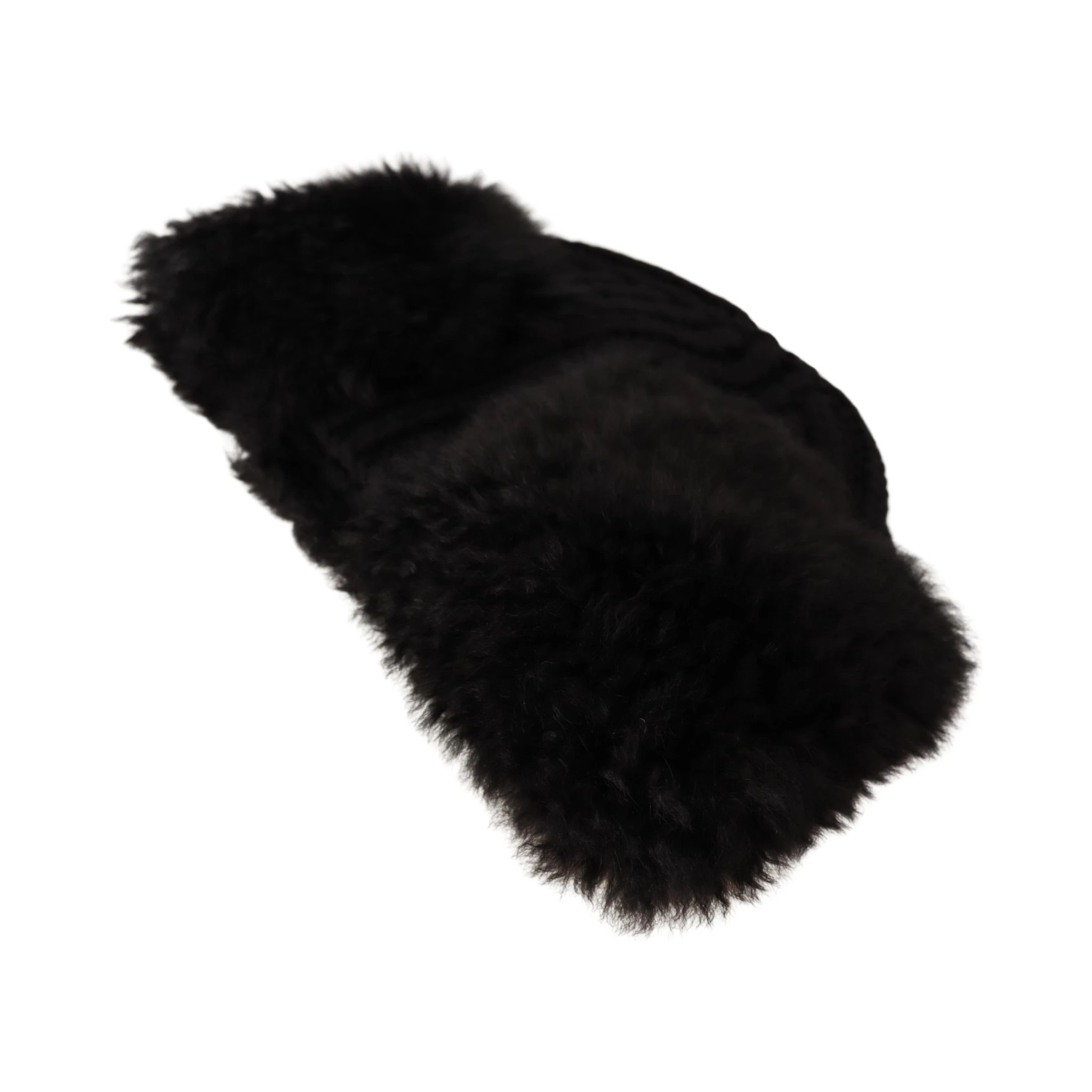 Black Cashmere Fur Women Beanie Women Hat