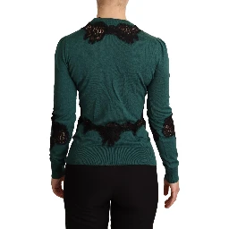 Green Wool Crewneck Sweater