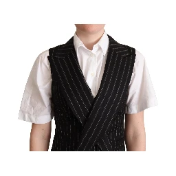 Black Brown Leopard Print Waistcoat Vest