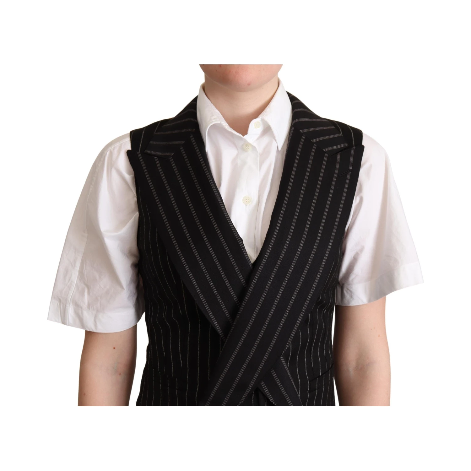 Black Brown Leopard Print Waistcoat Vest