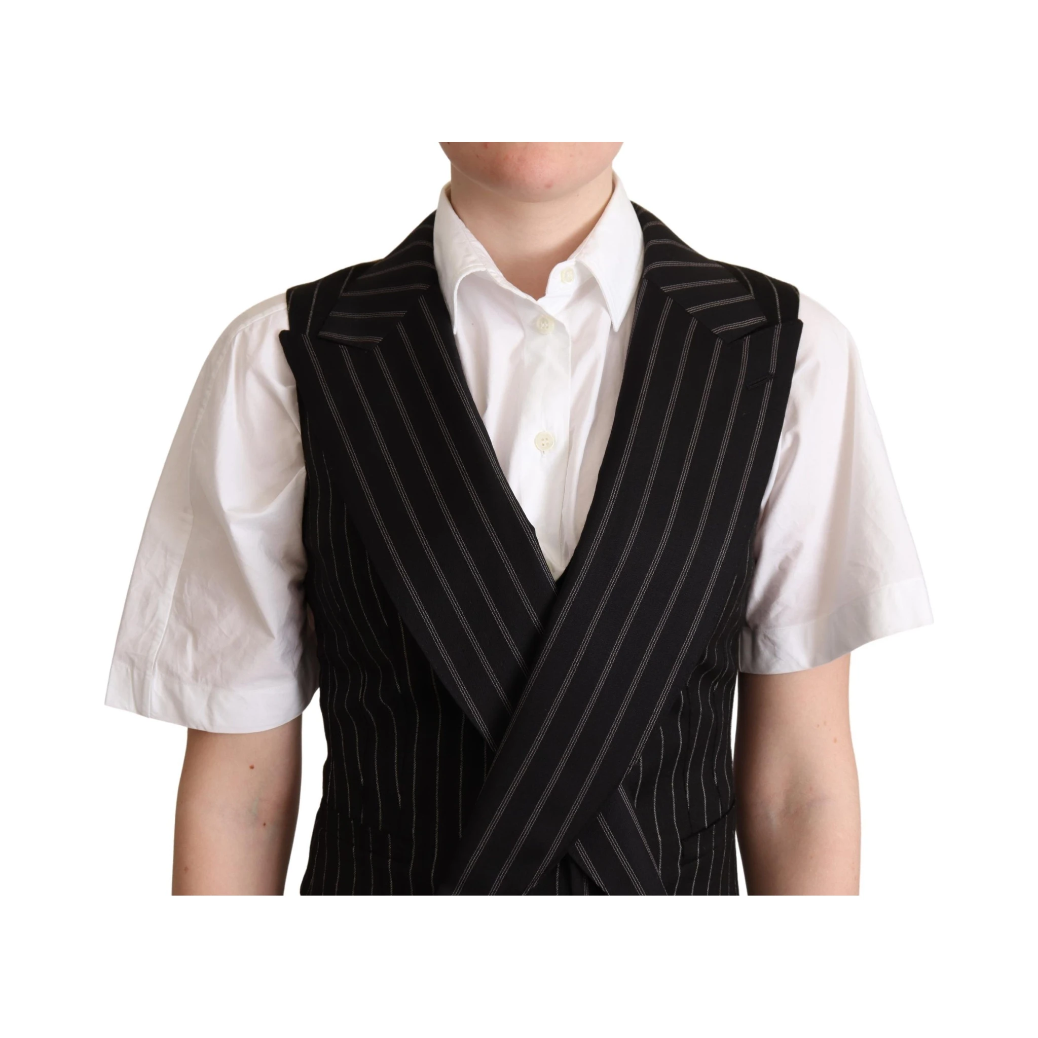 Black Brown Leopard Print Waistcoat Vest