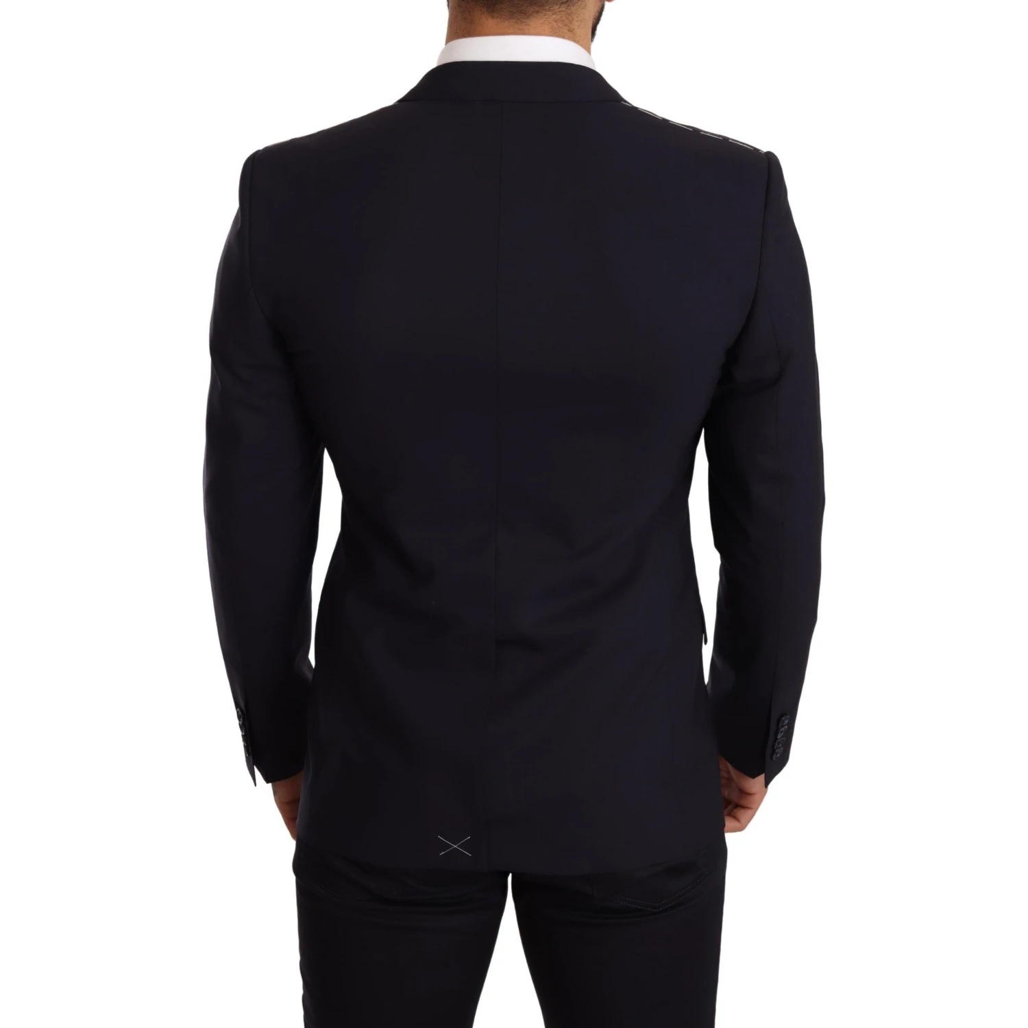 Navy Blue Wool Slim Fit MARTINI Blazer