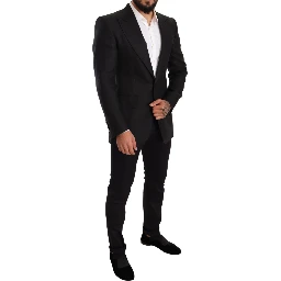 Black Linen Slim Fit Coat Jacket Blazer