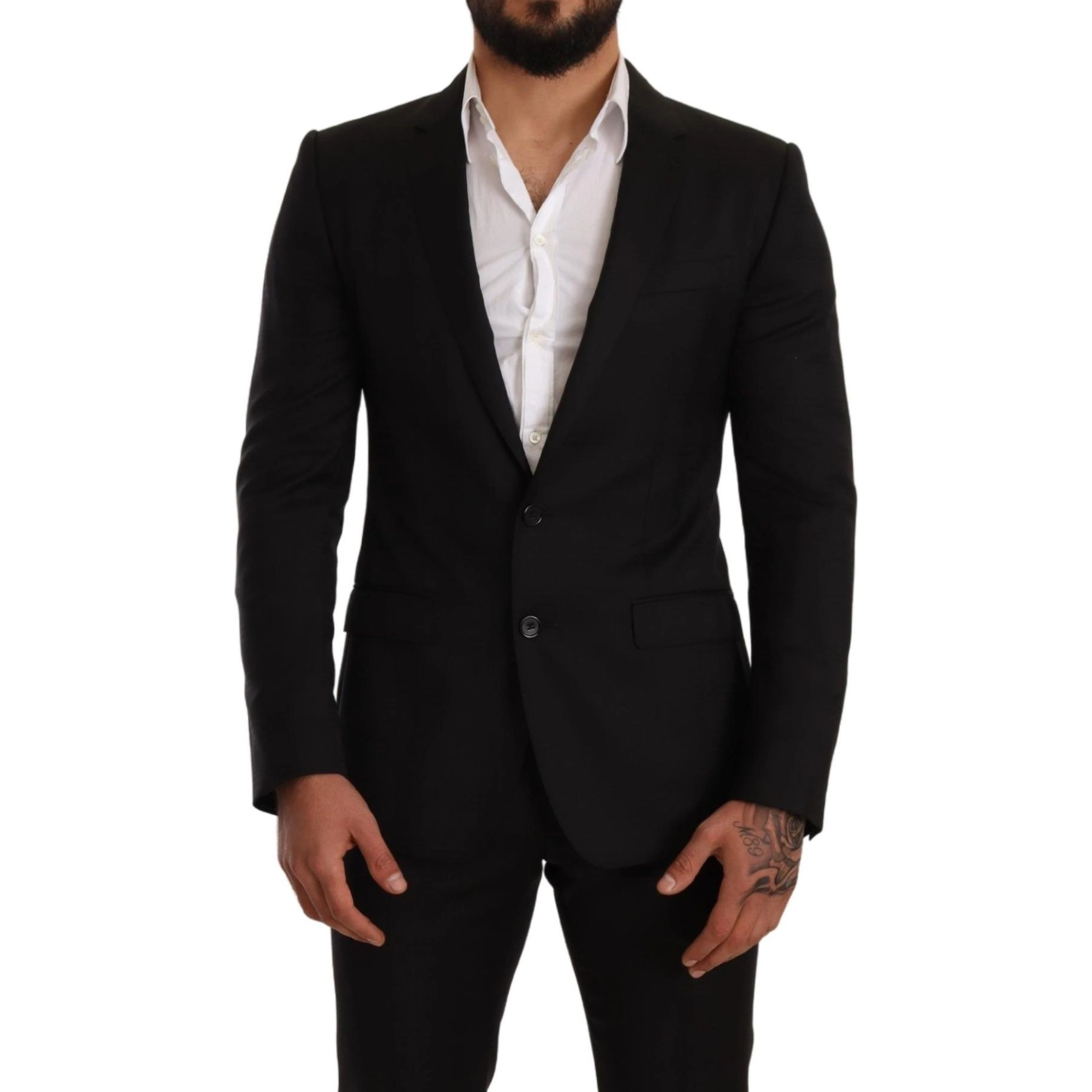 Black Check MARTINI SLIM FIT 2 Piece Suit