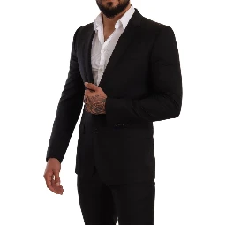 Black Check MARTINI SLIM FIT 2 Piece Suit