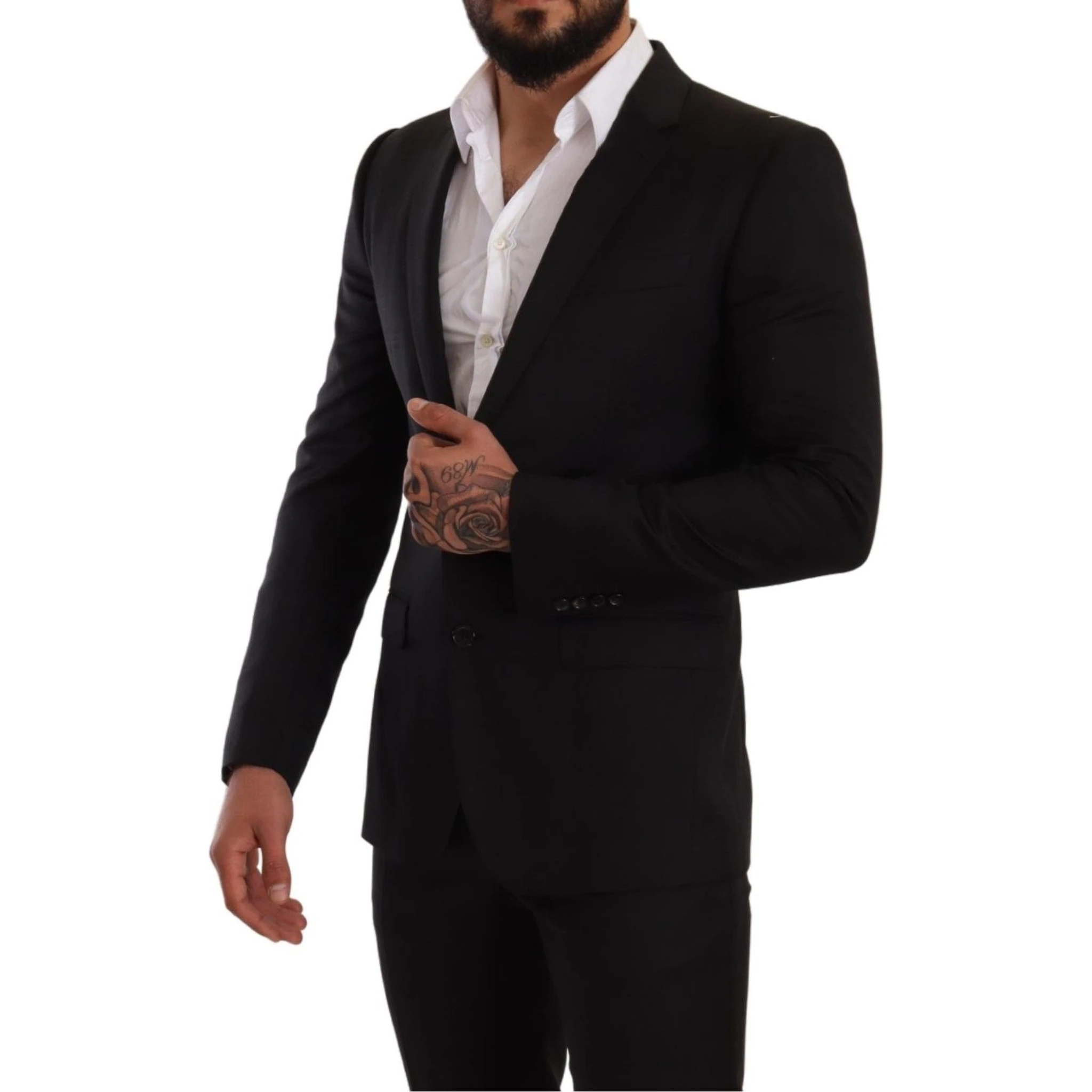 Black Check MARTINI SLIM FIT 2 Piece Suit