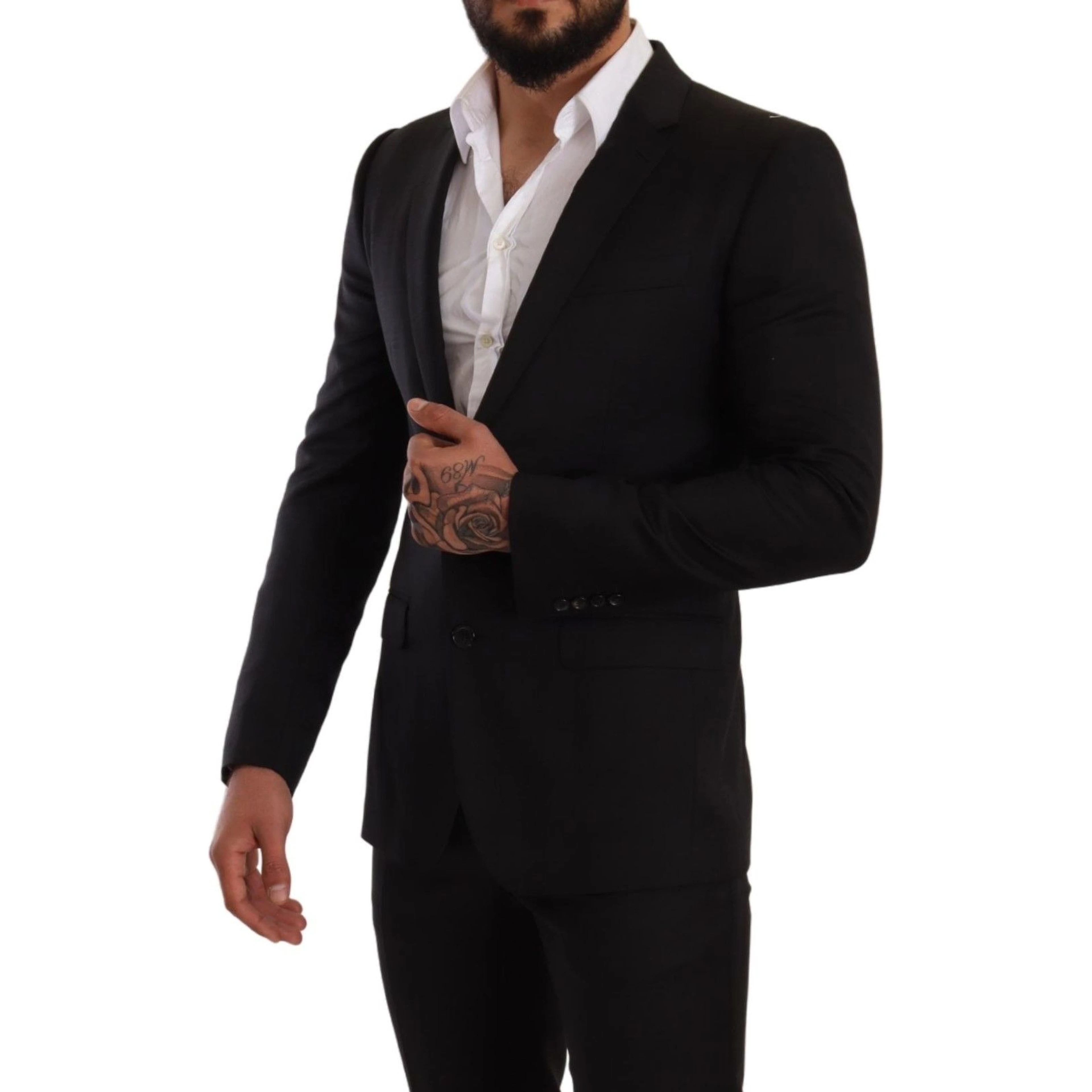 Black Check MARTINI SLIM FIT 2 Piece Suit
