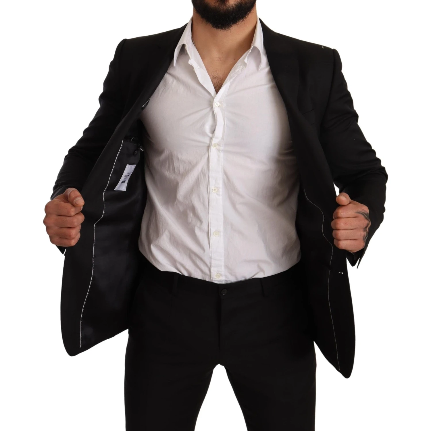Black Check MARTINI SLIM FIT 2 Piece Suit