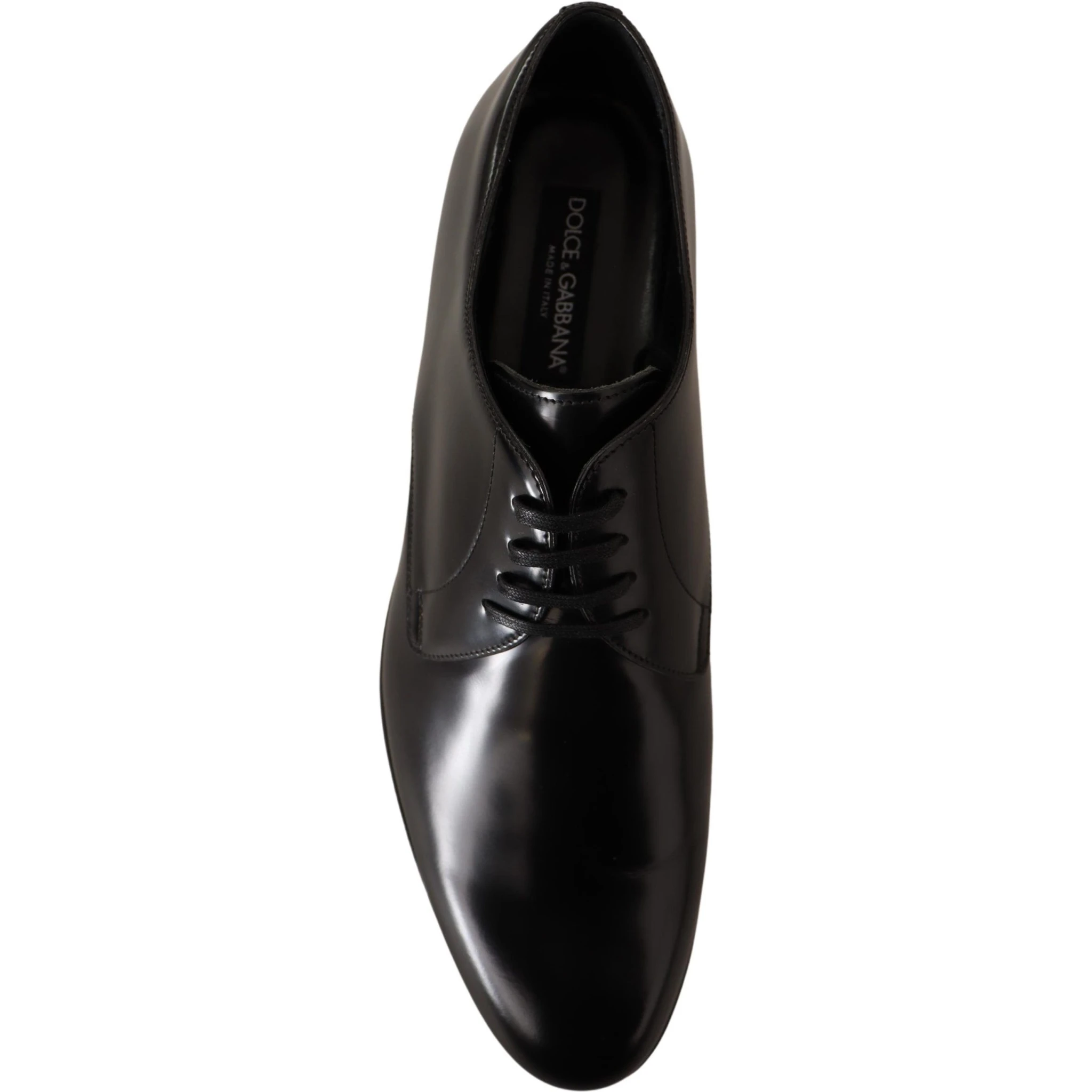 Black Leather Lace Up Men Dress Derby Shoes