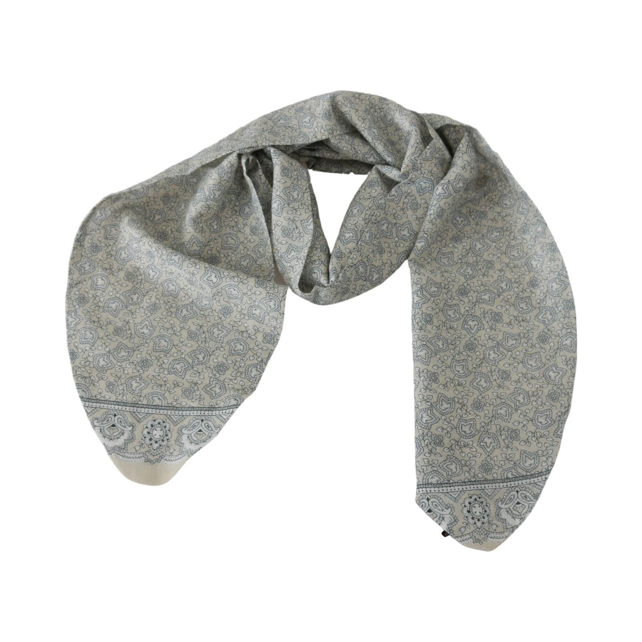 Beige Blue Belt Wrap Beachwear Waist