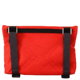 Red Polyamide Downtown Flat Crossbody Bag