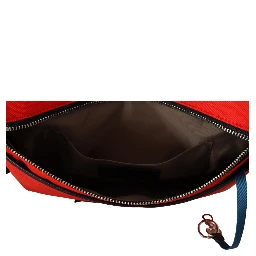 Red Polyamide Downtown Flat Crossbody Bag