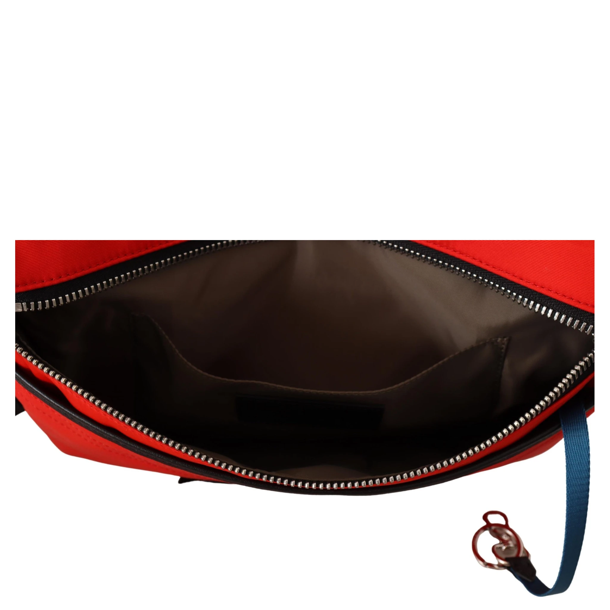 Red Polyamide Downtown Flat Crossbody Bag