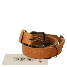 Light Brown Buckle Waist Belt
