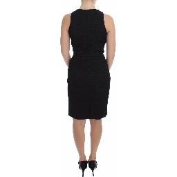 Black Sheath Party Evening Knee Length Dress